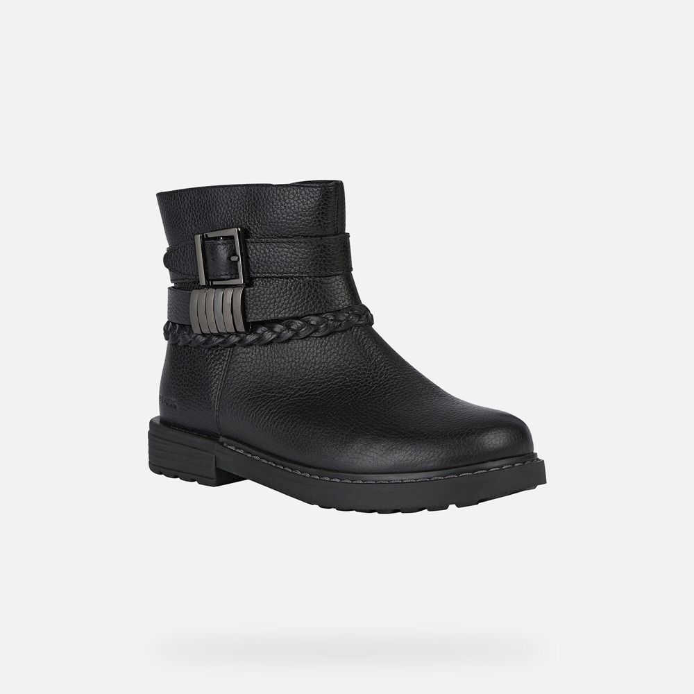 Geox Ankle Boots Black Eclair - Geox Girls Shoes - ISHRWD861